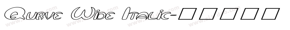 Qurve Wide Italic字体转换